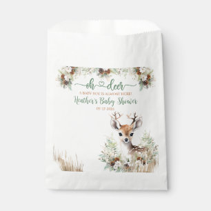 Woodland Deer Baby Shower Boy Favour Bags