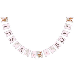 Woodland Deer Baby Shower Bunting