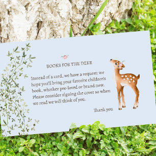 Woodland Deer Baby Shower Enclosure Card