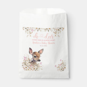 Woodland Deer Baby Shower Girl Favour Bags