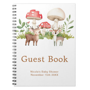 Woodland Deer Baby Shower Guest Book