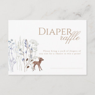 Woodland Deer Baby Shower Raffle Card 3.5x5
