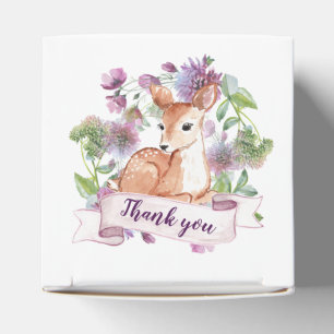 Woodland Deer birthday party Personalise Favour Box
