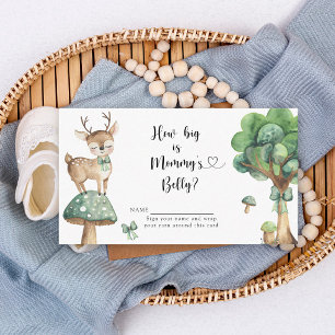 Woodland Deer How big is mummy's belly Enclosure Card