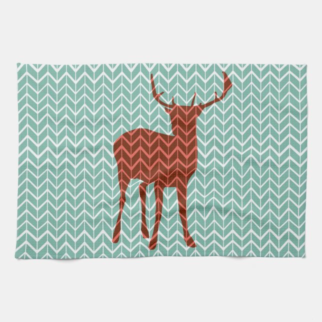 Woodland Deer Kitchen Towel (Horizontal)