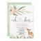 Woodland deer pink gold greenery girl baby shower
