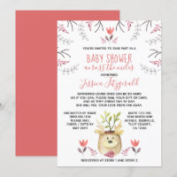 Woodland Deer Plant Baby Shower Across the Miles