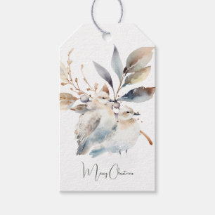 Woodland Dove Christmas Gift Tags