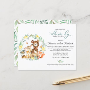 Woodland Drive By Baby Shower Budget Invitation