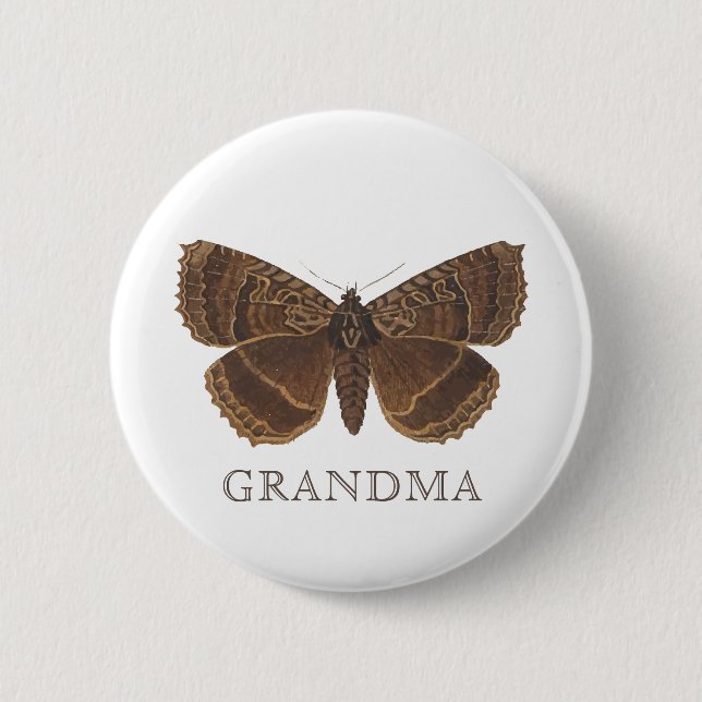 Woodland Elegant Butterfly Baby Shower 6 Cm Round Badge (Front)