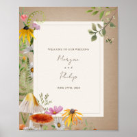 Woodland Elegant Forest Cardstock Wedding Welcome