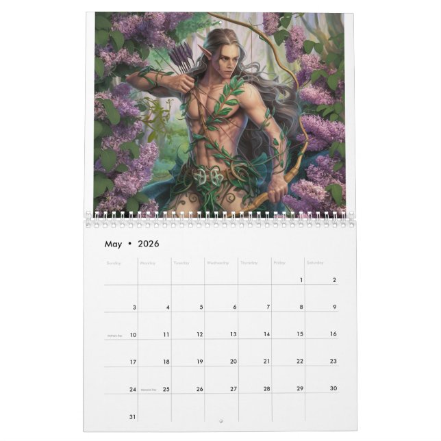 Woodland Elf  Calendar (May 2026)