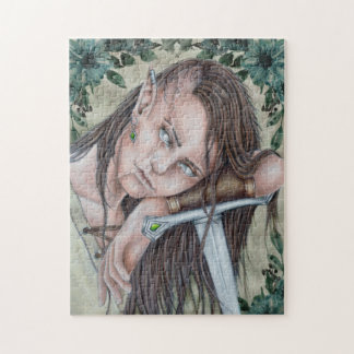 Woodland Elf, Elven Warrior  Jigsaw Puzzle