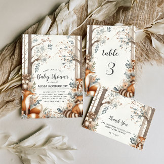 Woodland Enchantment  Thank You Card