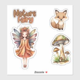 Woodland Fairy Elements Custom-Cut Vinyl Sticker