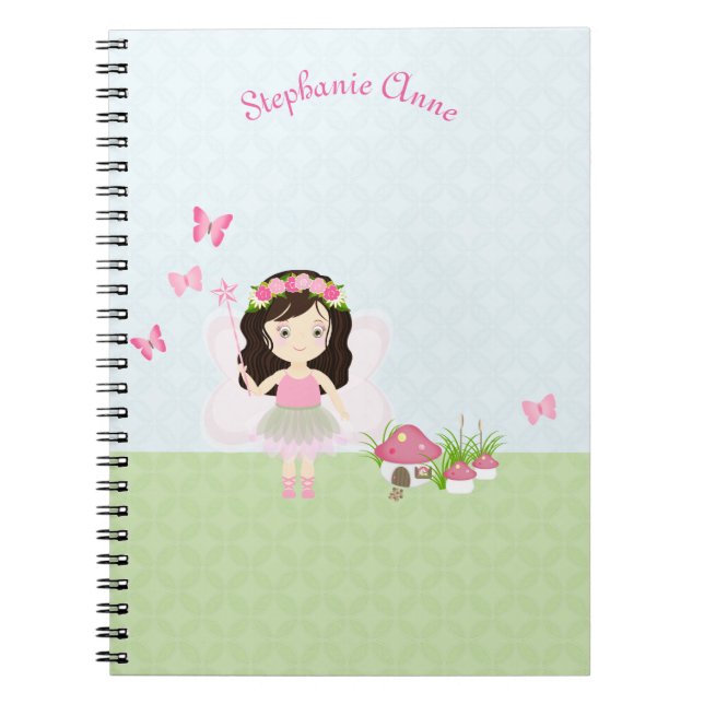 Woodland Fairy Princess Notebook (Front)
