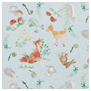 Woodland Fairytale Creatures Baby Girl Nursery Fabric