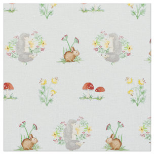 Woodland Fairytale Creatures Baby Girl Nursery Fabric