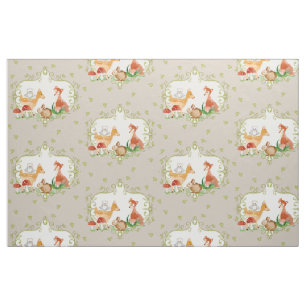 Woodland Fairytale Creatures Baby Neutral Nursery Fabric