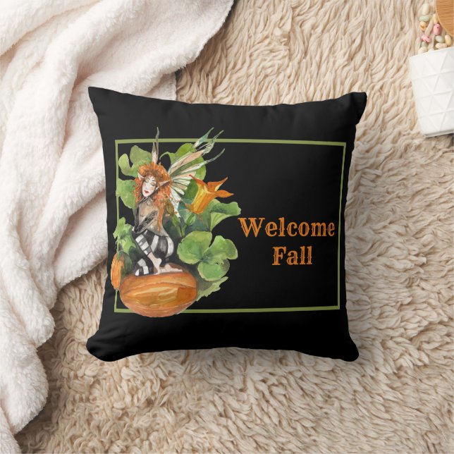 Woodland Fall Harvest Elf  Cushion (Blanket)