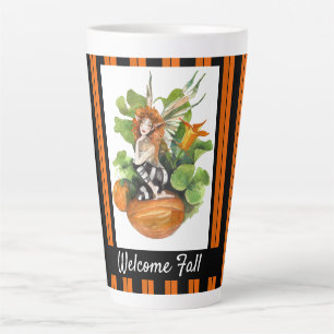 Woodland Fall Harvest Elf   Latte Mug