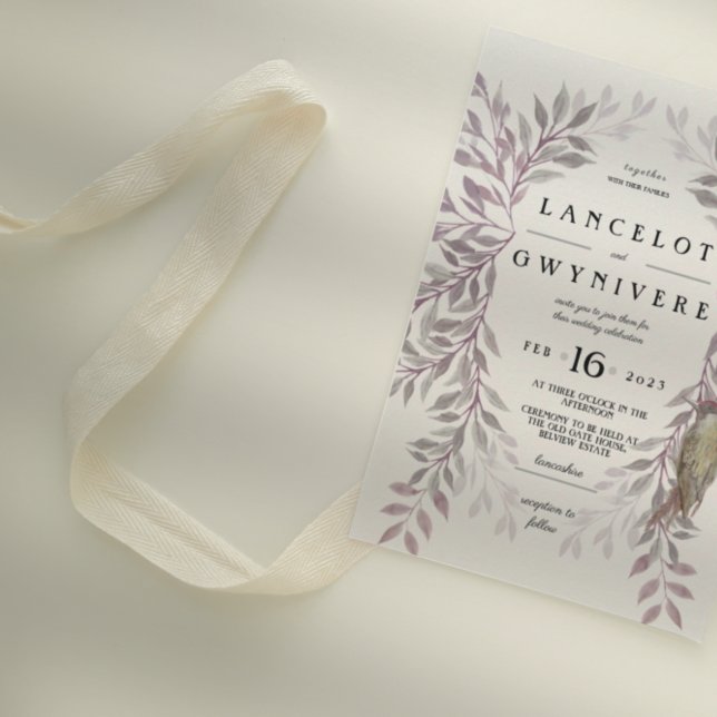 Woodland fall pink woodpecker rustic invite (Creator Uploaded)