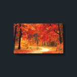 woodland fall trail wrapped canvas<br><div class="desc">woodland fall trail wrapped canvas to dress up your walls in your comfy home.</div>