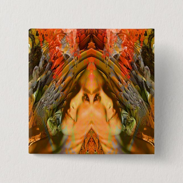 Woodland Fantasy 15 Cm Square Badge (Front)