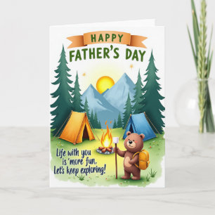 Woodland Fathers Day Camping Card