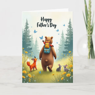 Woodland Fathers Day Scene Card