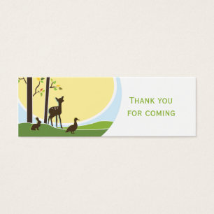 Woodland Favour Tag