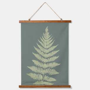 Woodland Fern Leves  Custom Background Colours  Hanging Tapestry