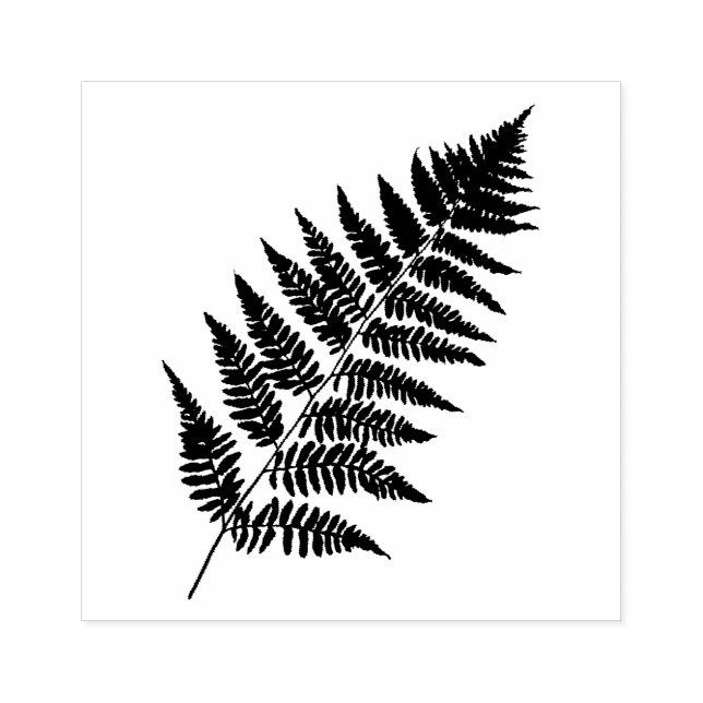 Woodland Fern Pattern Rubber Stamp (Imprint)