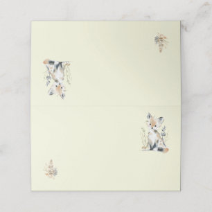 Woodland First Birthday Food Tent Cards