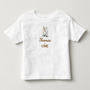 Woodland First Birthday Shirt