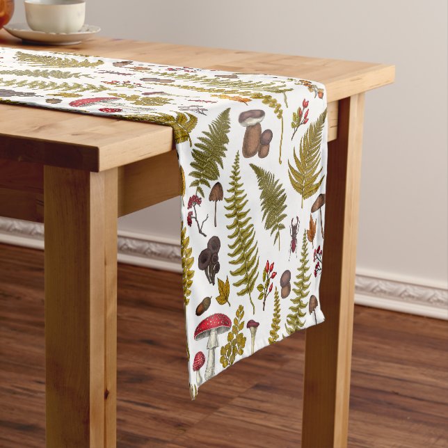 Woodland flora and fauna 2 short table runner (In Situ)