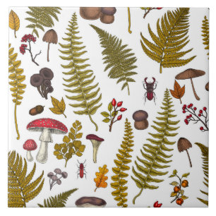 Woodland flora and fauna 2 tile