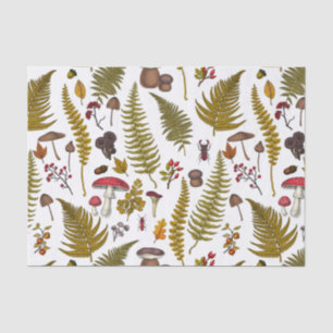 Woodland flora and fauna 2 tissue paper