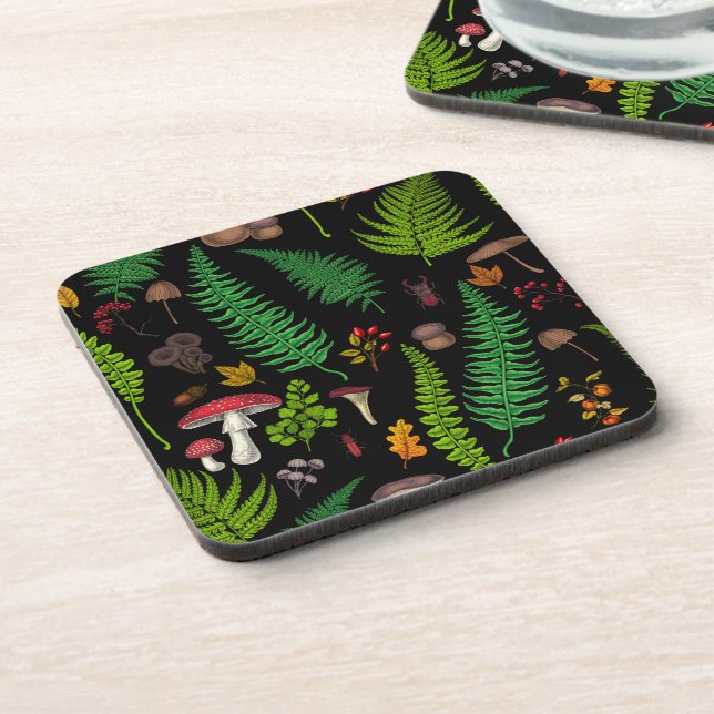 Woodland flora and fauna coaster (Left Side)