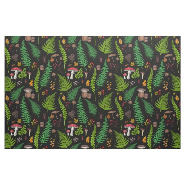 Woodland flora and fauna fabric (Fat Quarter)