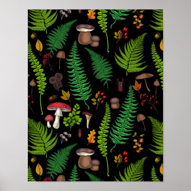 Woodland flora and fauna poster (Front)