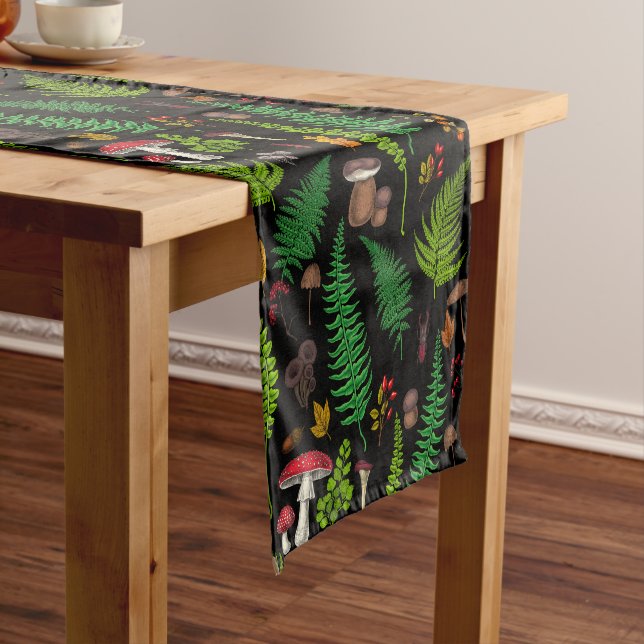 Woodland flora and fauna short table runner (In Situ)