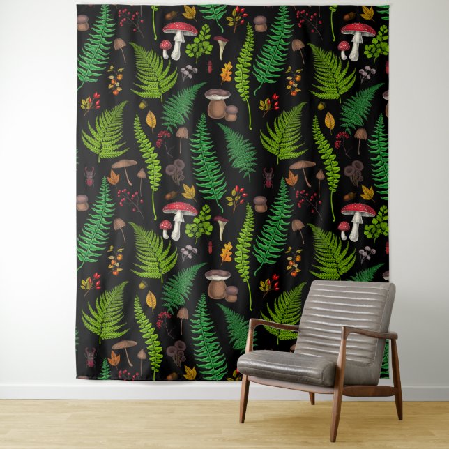 Woodland flora and fauna tapestry (In Situ)