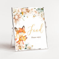 Woodland Floral Fox Baby Shower Food