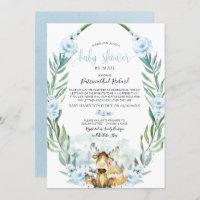 Woodland Floral Greenery Baby Shower By Mail