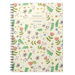 Woodland Floral Personalised Notebook