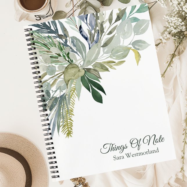 Woodland Foliage "Things Of Note" Journal/ Notebook (Creator Uploaded)