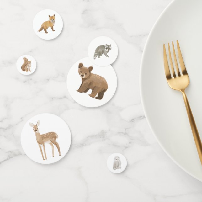 Woodland Forest Animals Baby Shower Confetti (Group)