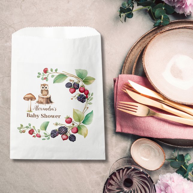 Woodland Forest Animals Baby Shower Favour Bags (Creator Uploaded)