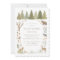 Woodland Forest Animals Baby Shower Invitation